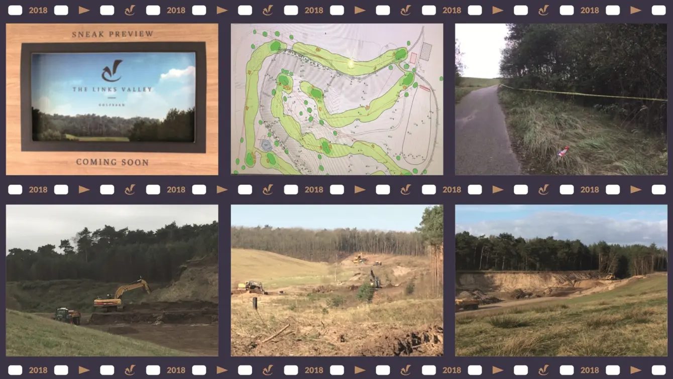 De aanleg van The Links Valley in 2018